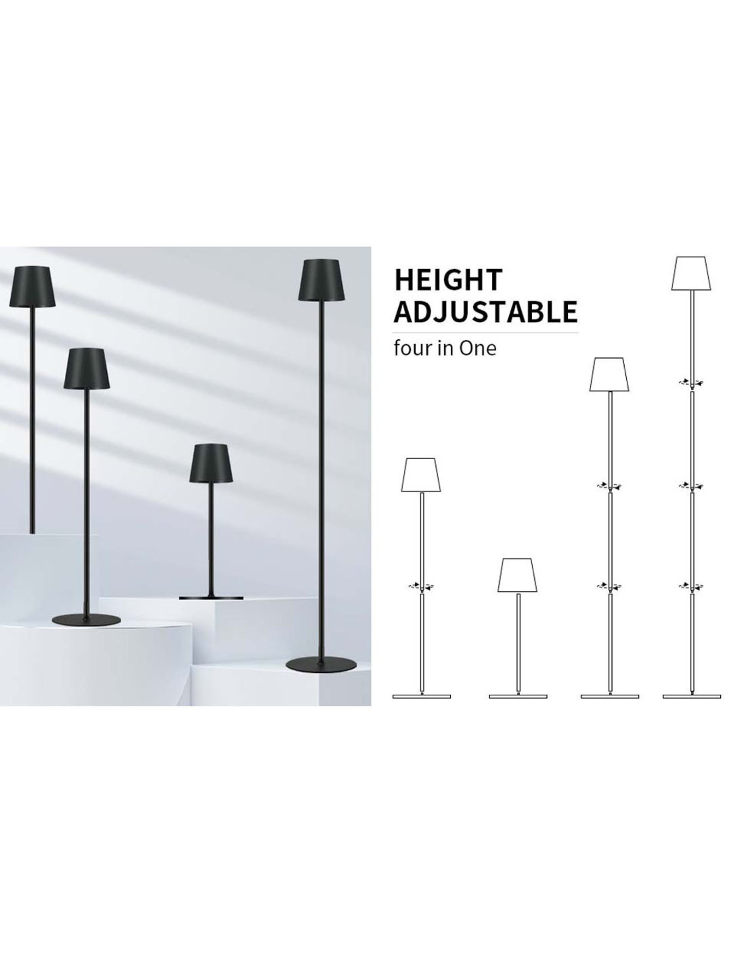 The Artment Black Plastic Abstract Lamp