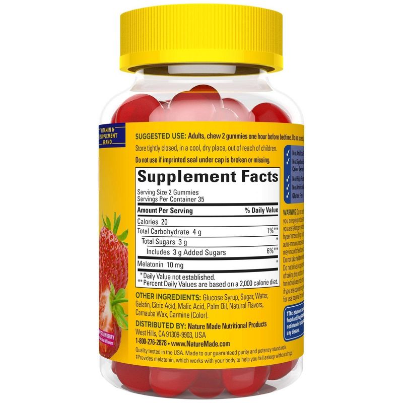 Nature Made Melatonin 10 mg Gummies - Dreamy Strawberry - 70ct