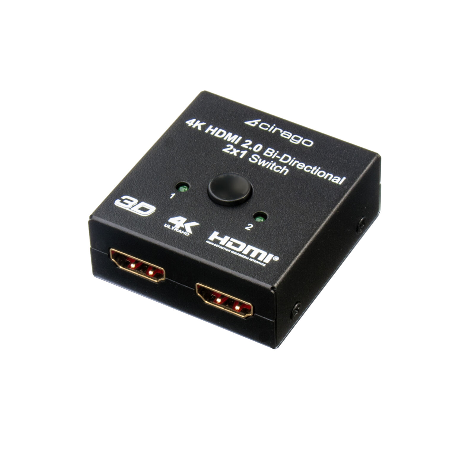 Cirago 4K HDMI 2.0 Bi-Directional 2x1 Switch BHDMSWITCH2X1W4K