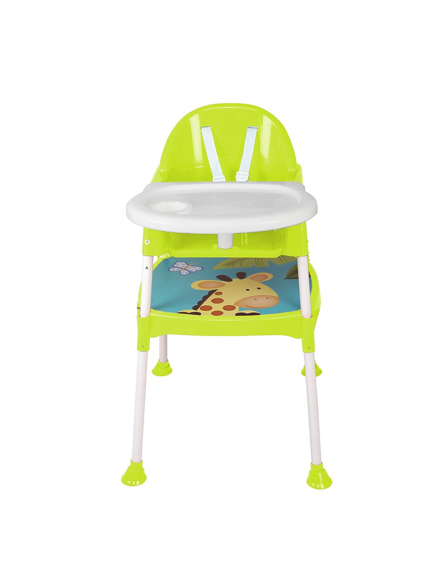 Baby Moo Giraffe Lime Green High Dining Chair