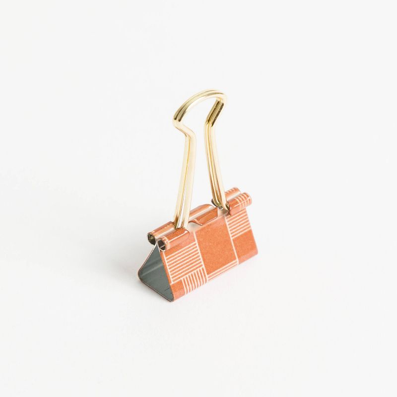 U Brands 25ct Binder Clip Set - Abstract Terracotta