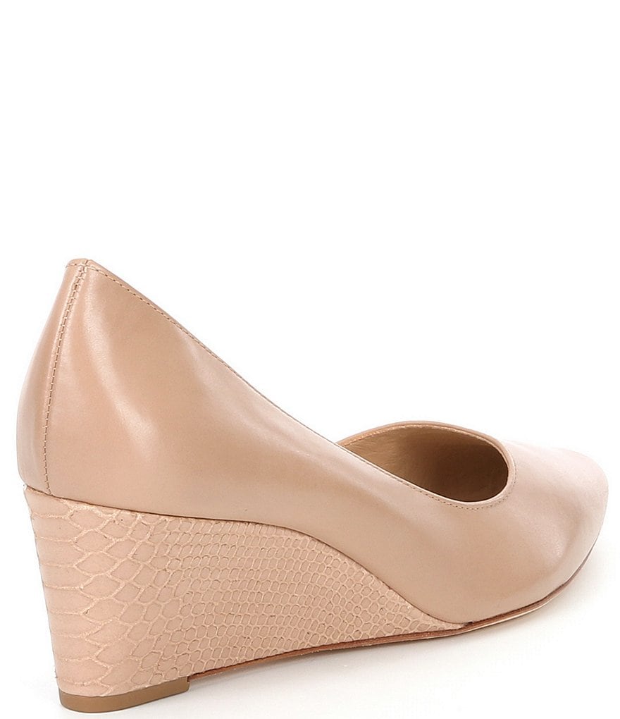 Antonio Melani Lyeana Leather d'Orsay Wedge Pumps