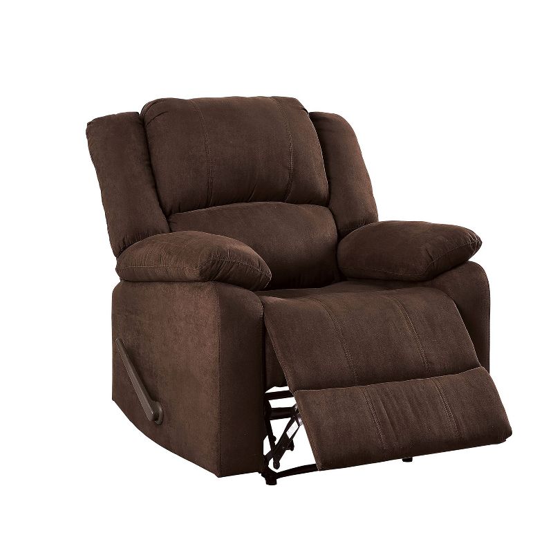 Calfor Microfiber Recliner Brown - HOMES: Inside + Out
