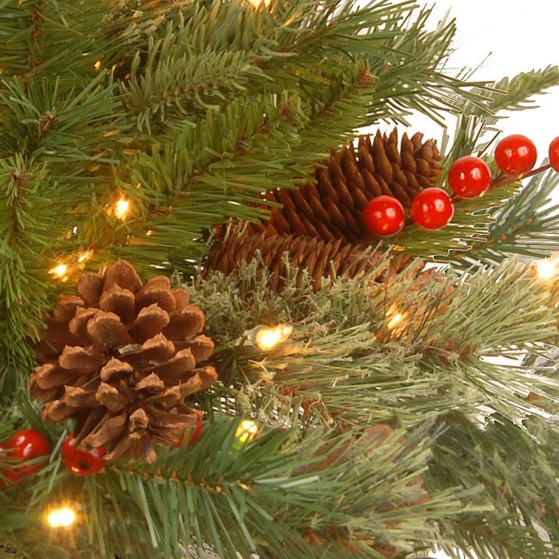 6ft National Tree Company Colonial Half Tree with Clear Lights