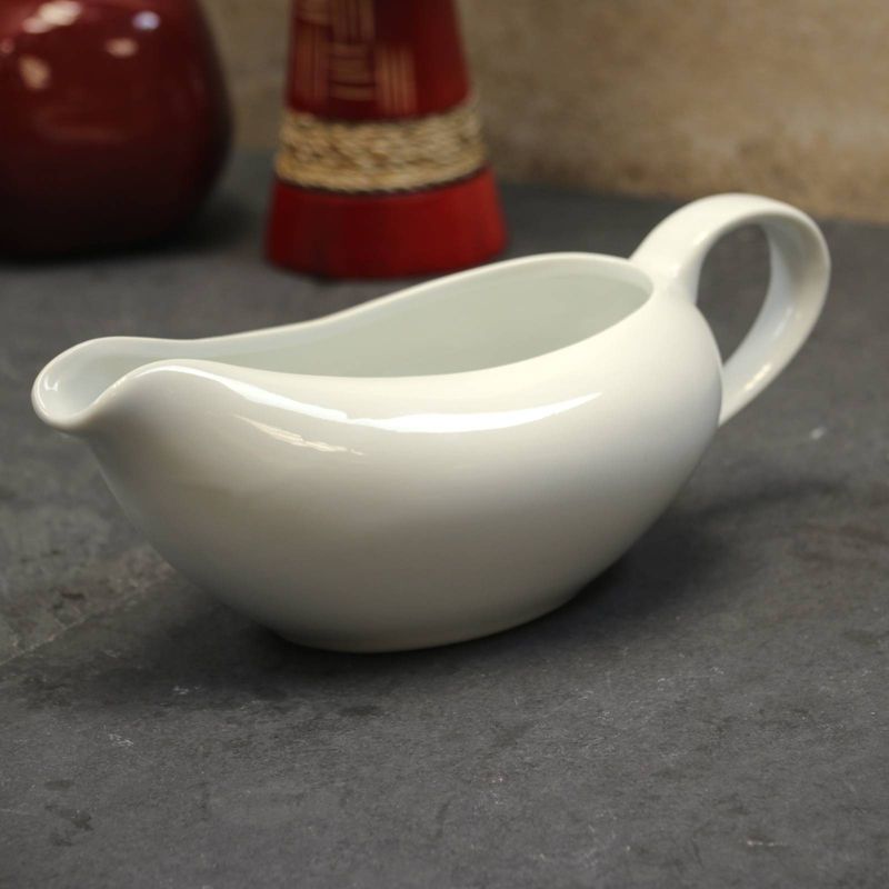 Gibson Elite 17oz Ceramic Gracious Gravy Boat with Handle