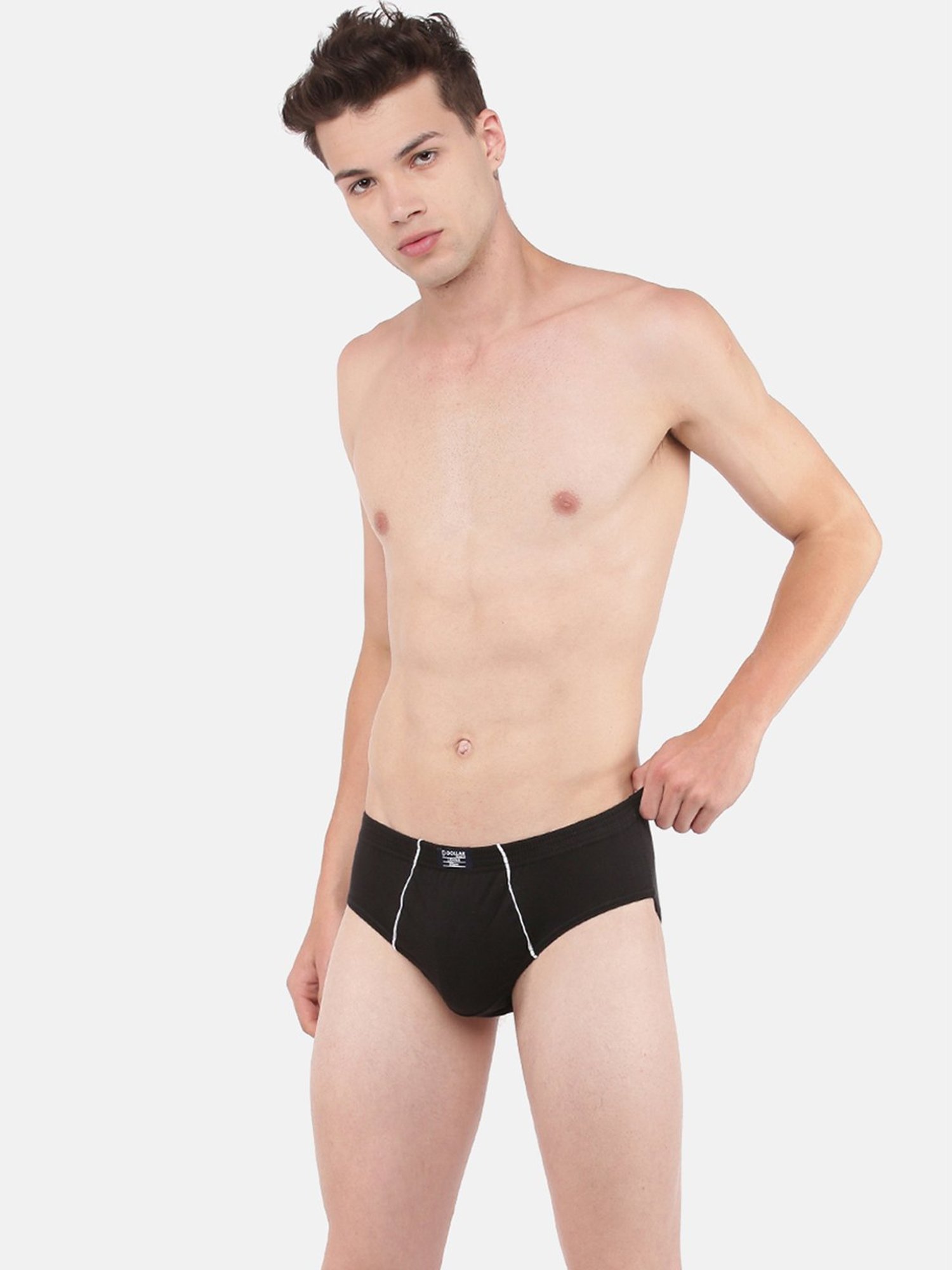 Dollar Lehar Multicolor Combed Cotton Briefs (Pack of 3)