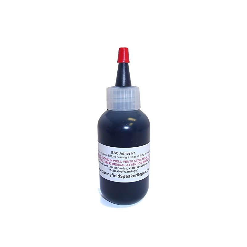 Black Rubberized Speaker Repair Adhesive Glue 2 oz