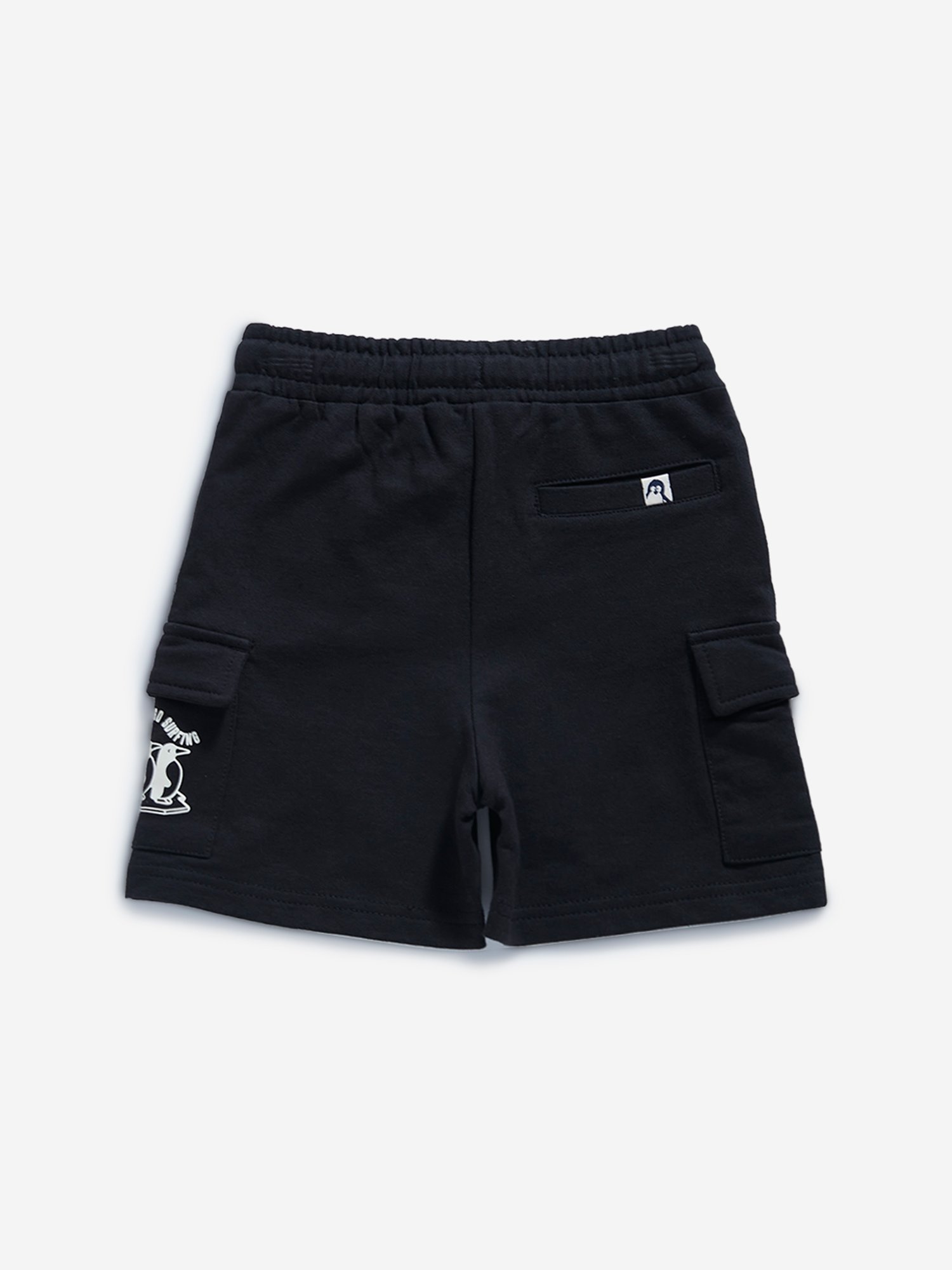 HOP Kids by Westside Black Cargo-Style Mid Rise Shorts