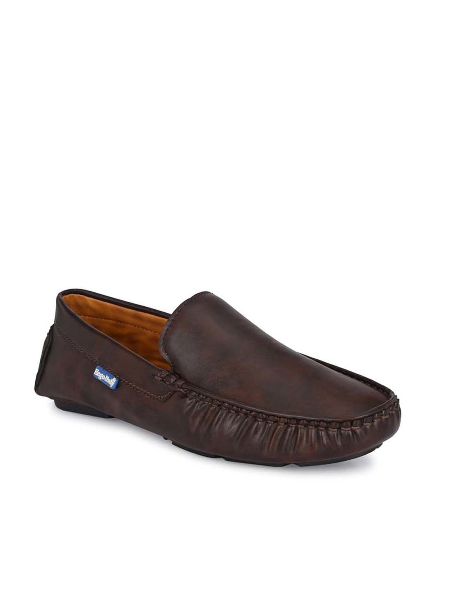 Eego Italy Men's Brown Casual Loafers