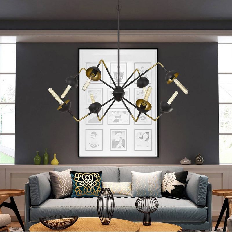 40" x 40" Metal Ravenna Chandelier Antique Brass - Cal Lighting