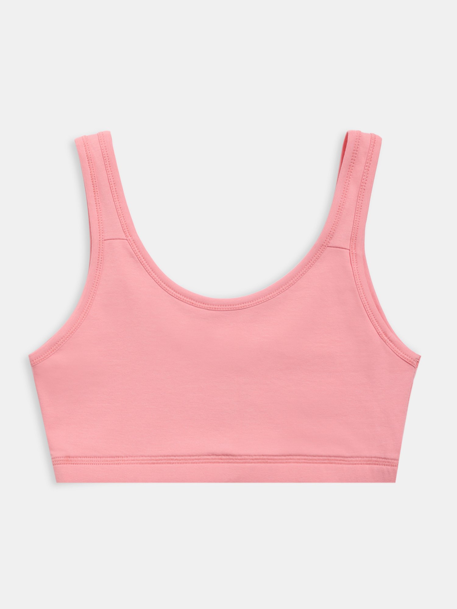 Sillysally Kids Multicolor Solid Active Bra (Pack Of 4)