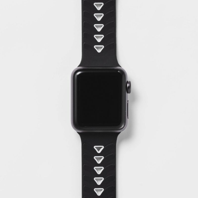 Silicone Apple Watch Band 38/40mm Black/Gray - All in Motion™