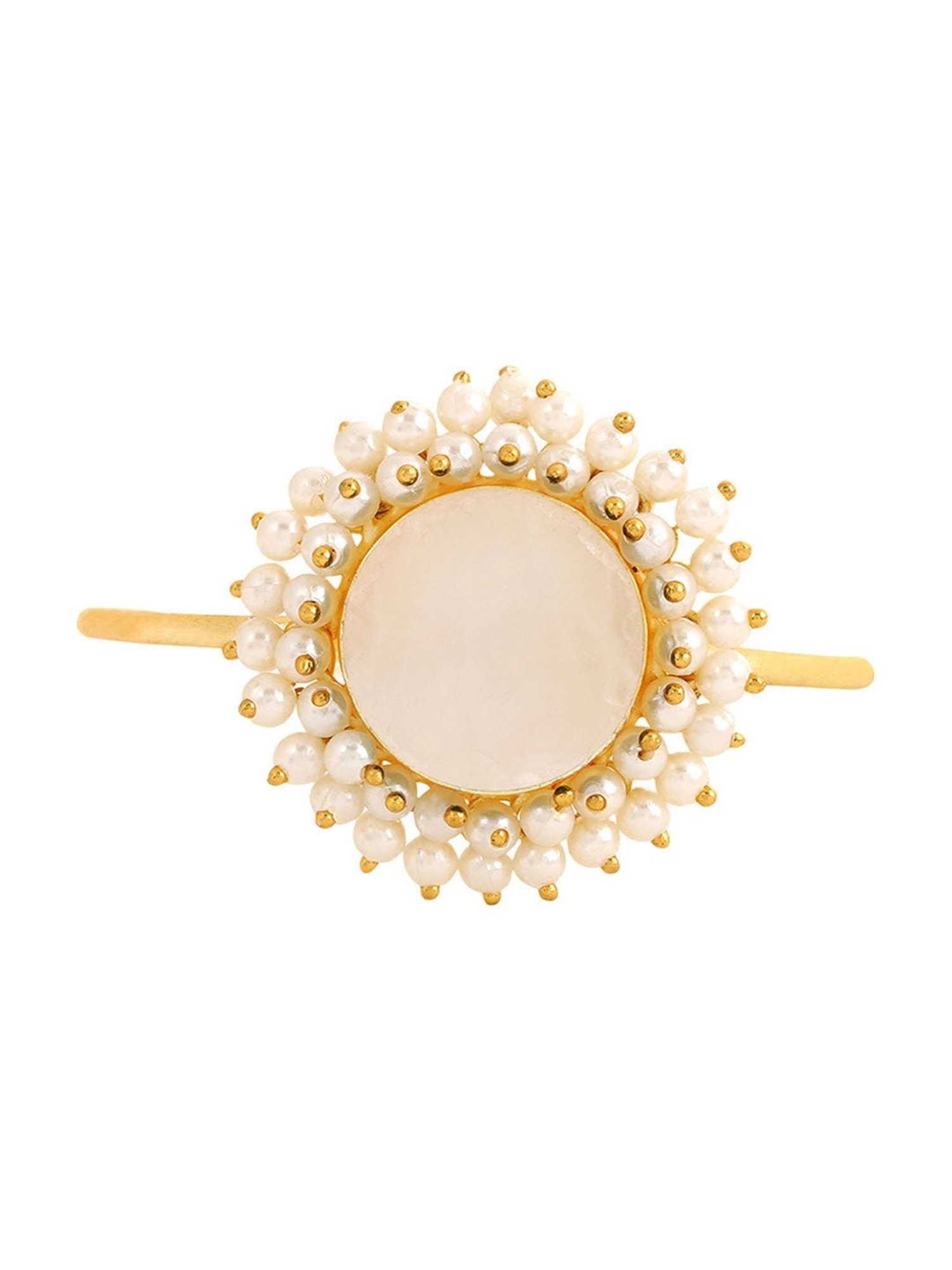 Teejh Aasita Light Pink Studded Pearl Bracelet