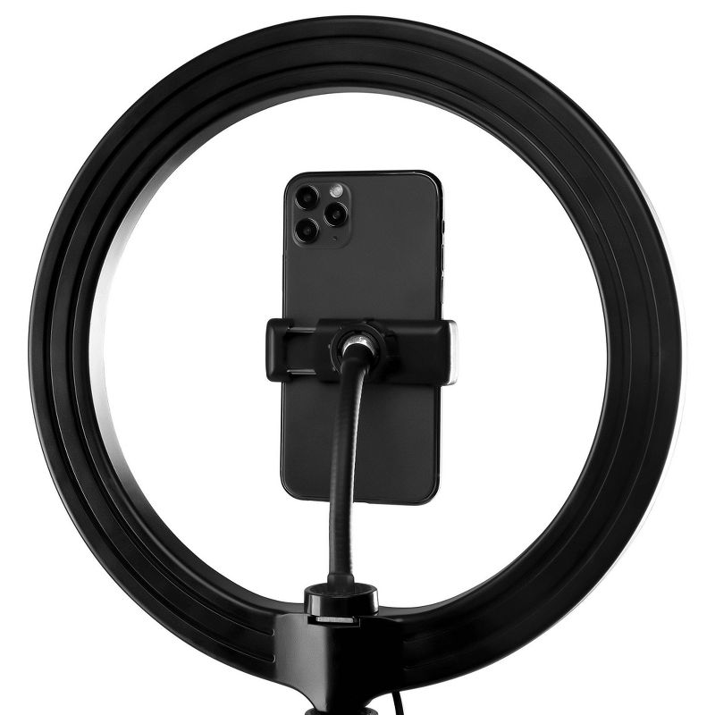 Pink Sky 10" Table Top Tripod Streaming Ring Light - Black