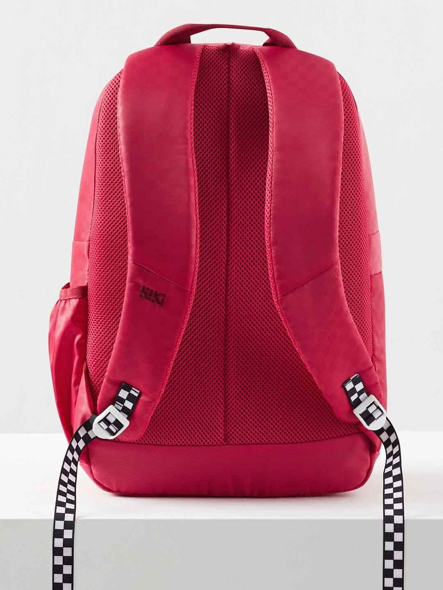 Wiki Back to School Red Polyester Printed Backpack - 18 Ltrs