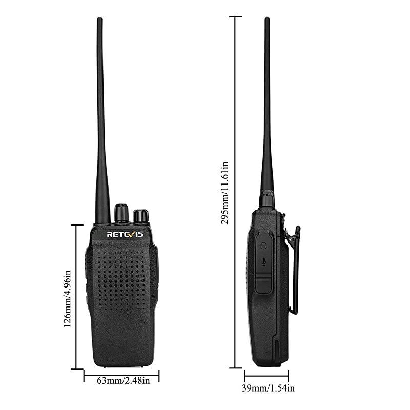 RT26 Two Way Radios Long Range Rechargeable UHF High Power 3000mAh VOX Heavy Duty Long Distance Walkie Talkies1 Pack