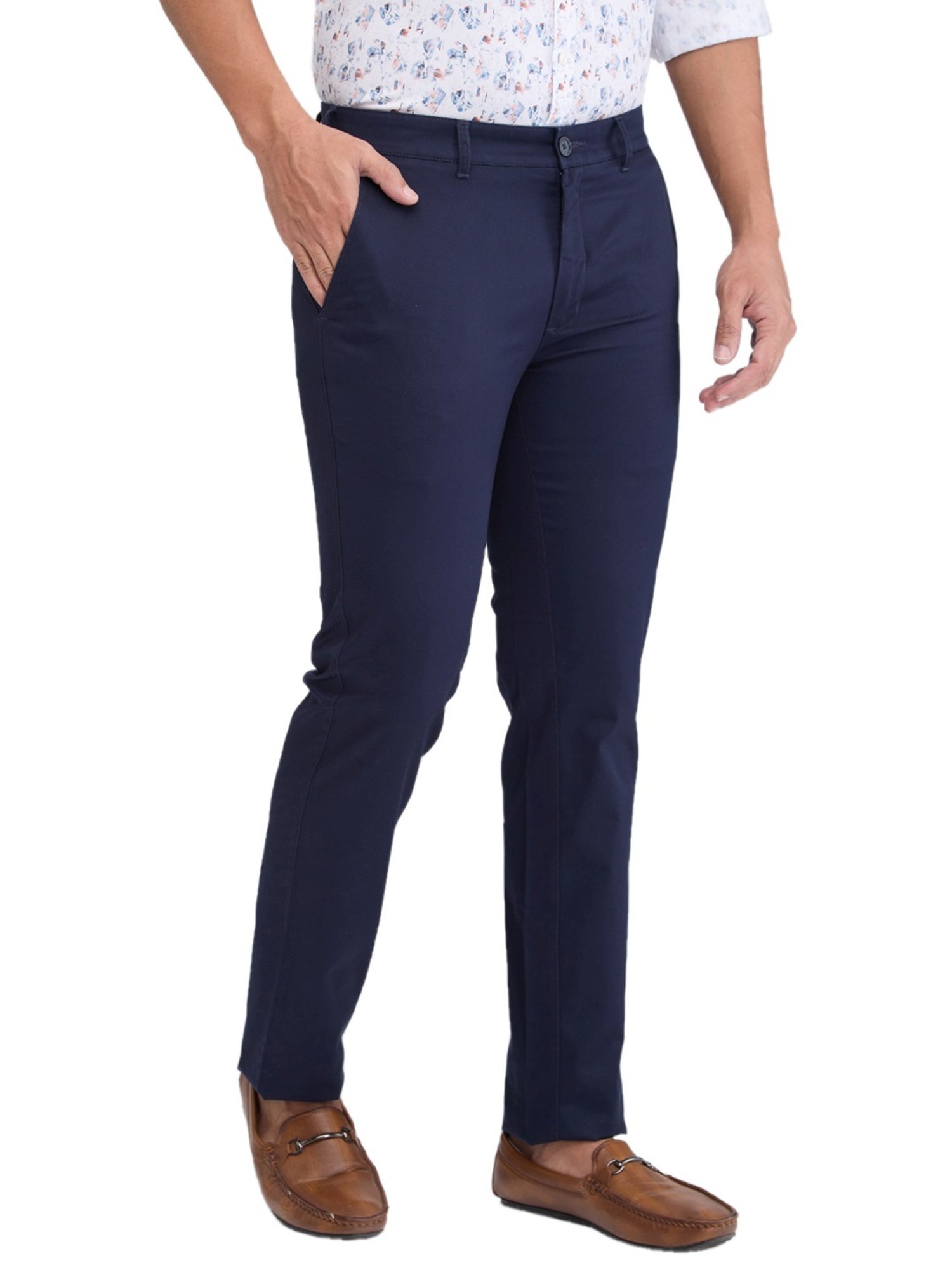 Colorplus Blue Regular Fit Trousers