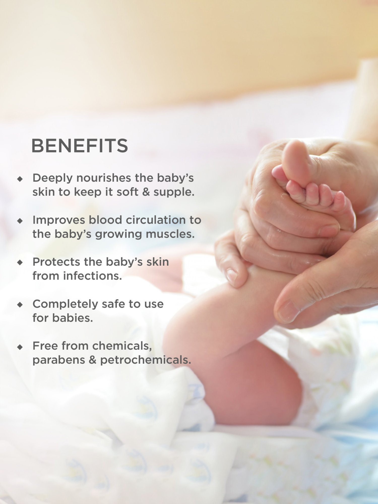 Forest Essentials Dasapushpadi Ayurvedic Natural Body Oil for Babies - 200 ml