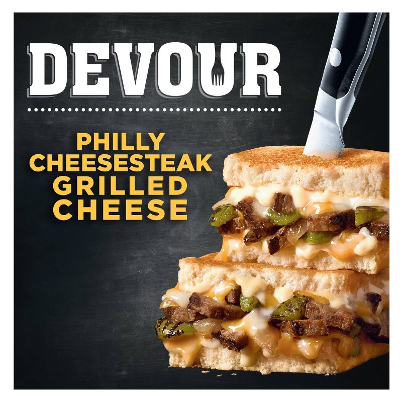 Devour Frozen Philly Cheesesteak Grilled Cheese - 7.51oz