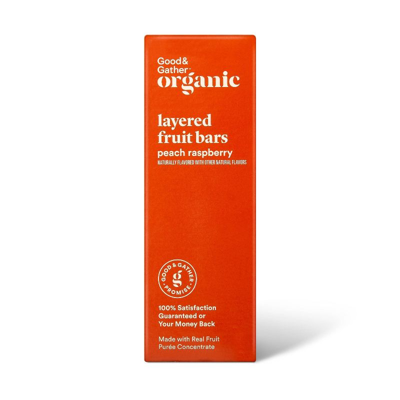 Organic Peach Raspberry Flavored Fruit Bar - 3.8oz/6ct - Good & Gather™