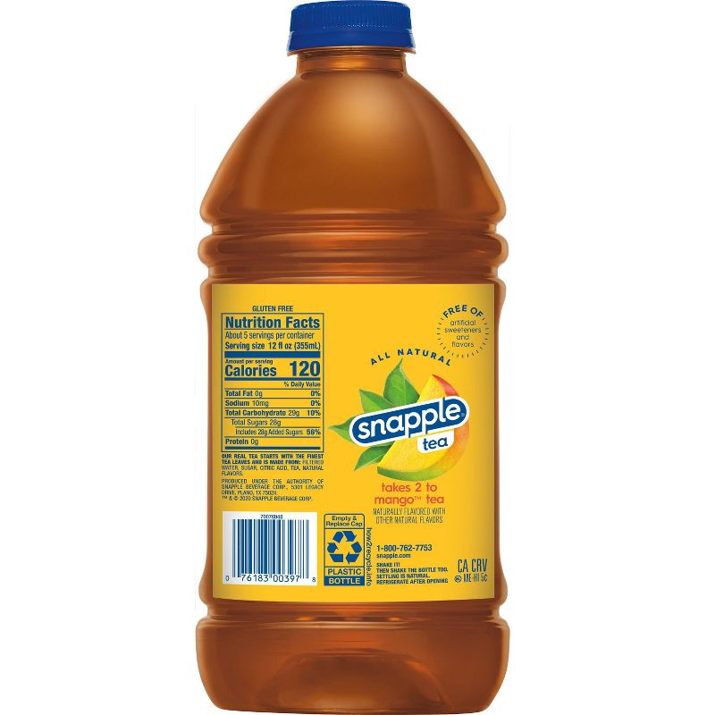 Snapple Mango Tea - 64 fl oz Bottle