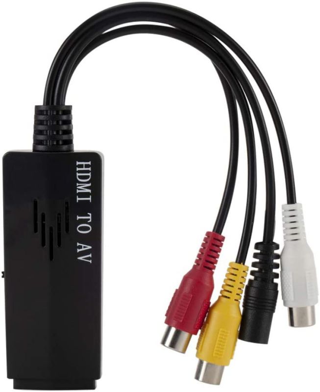 Homyl Adapter HDMI to RCA AV to HDMI Converter 3RCA Composite CVBS Audio/Video AV/HDMI Converter