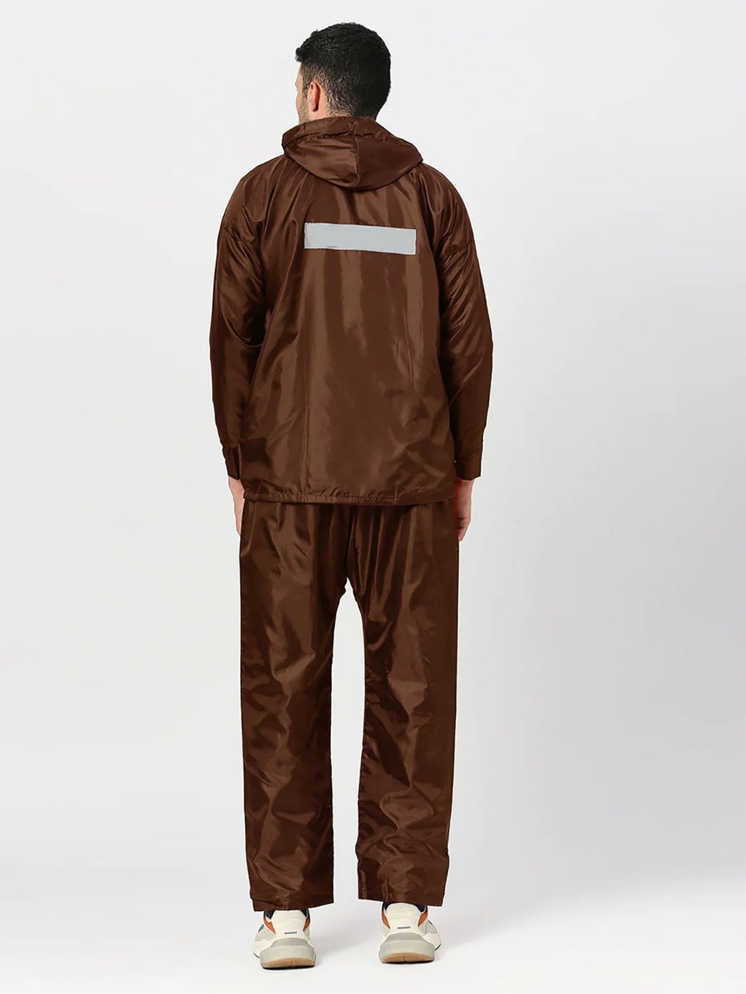 CAMISON Brown Regular Fit Raincoat Set