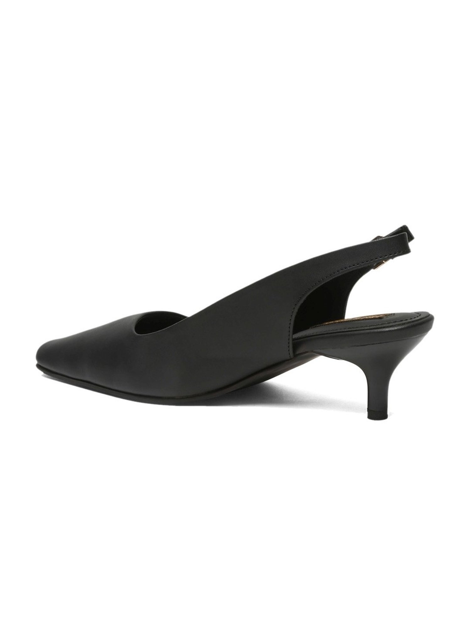 Flat N Heels Women's Black Back Strap Sandals