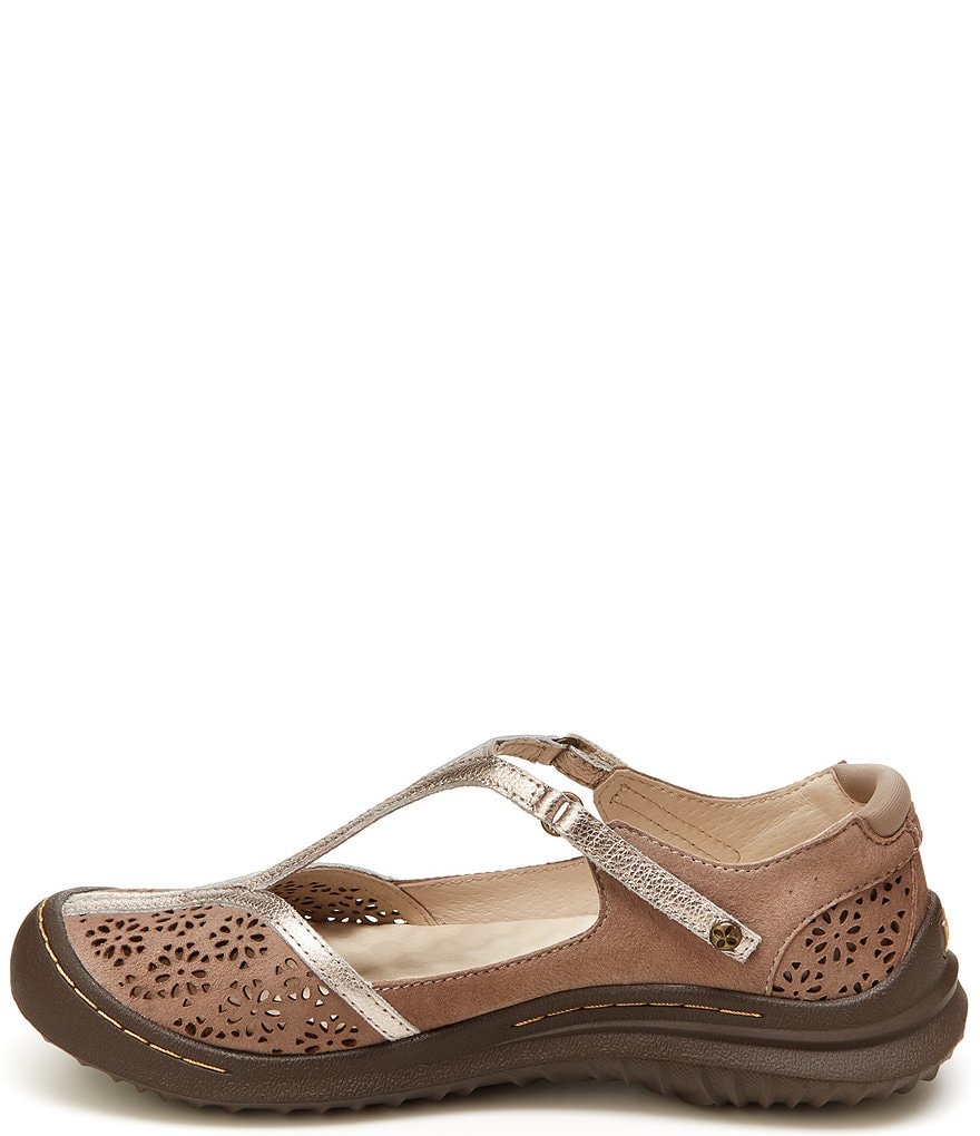 Jambu Creek Suede T-Strap Flat Shoes