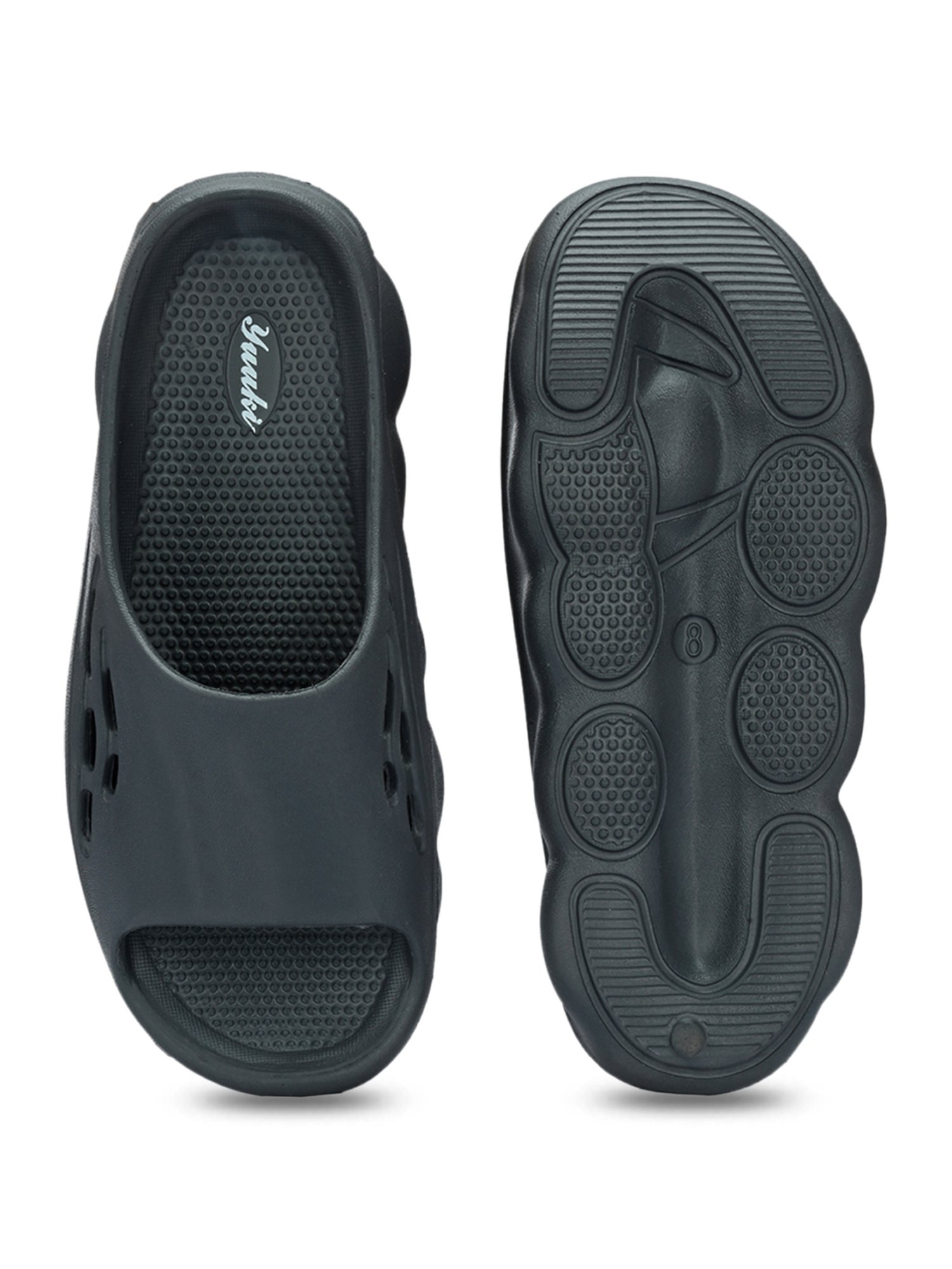 Yuuki Men's BREEZY Grey Slides