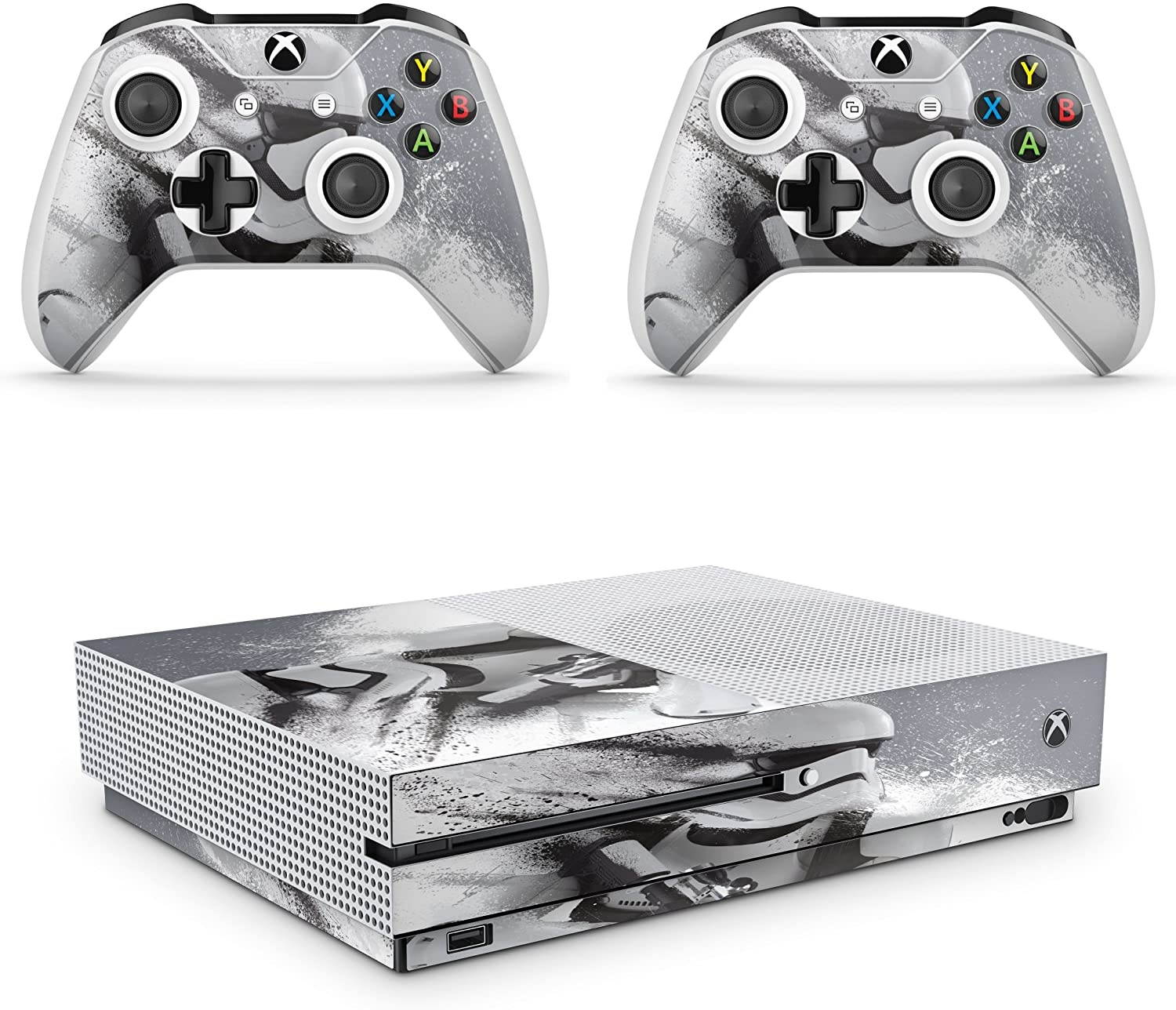 giZmoZ n gadgetZ Trooper Skins for Xbox One S XBS Console Decal Vinal Sticker + 2 Controller Set