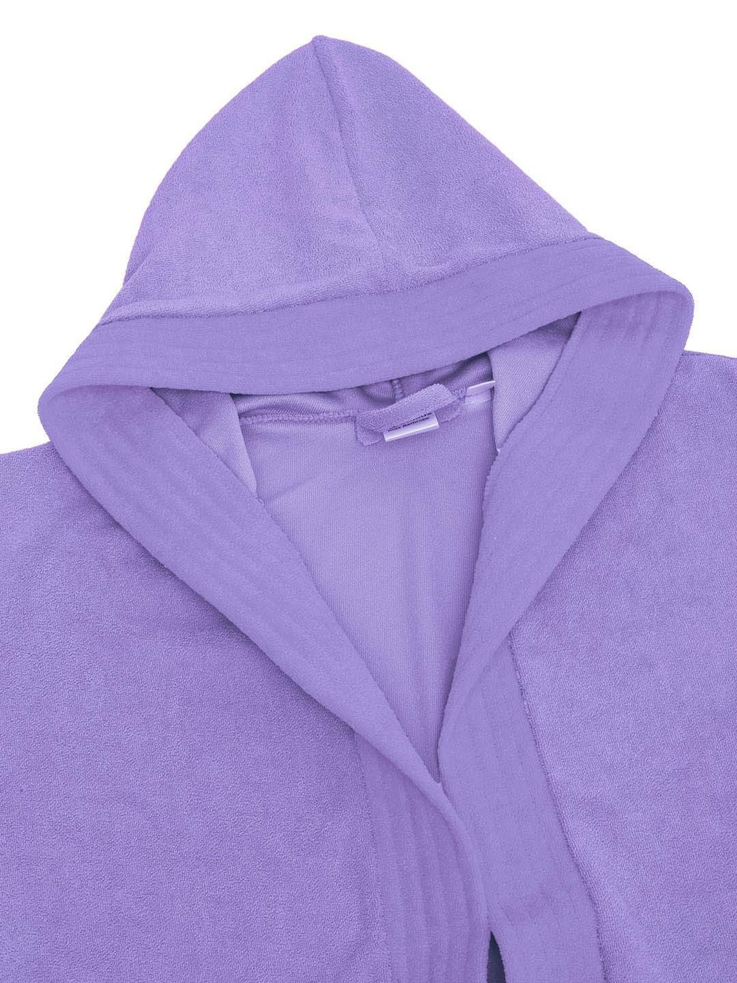 Creeva Melodious Lavender Micro Terry 225 GSM Kids Hooded Bathrobe 12-13 Years With Pocket