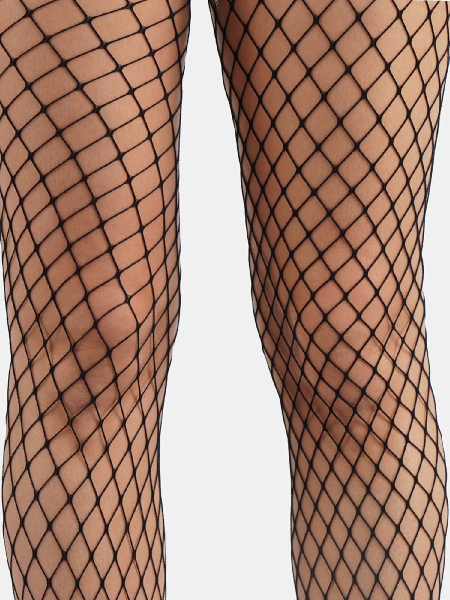 Secrets By ZeroKaata Black Plain Pantyhose Stockings - Pack Of 2