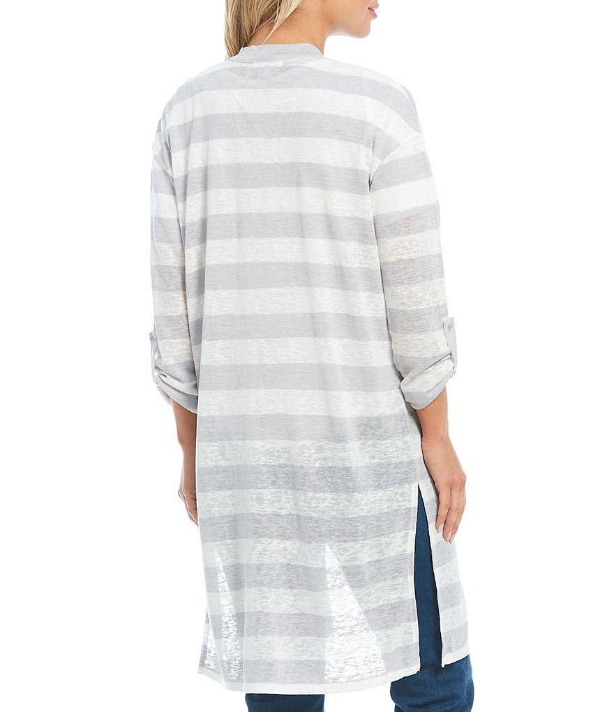 Westbound Two-Pocket 3/4 Roll Tab Sleeve Cardigan