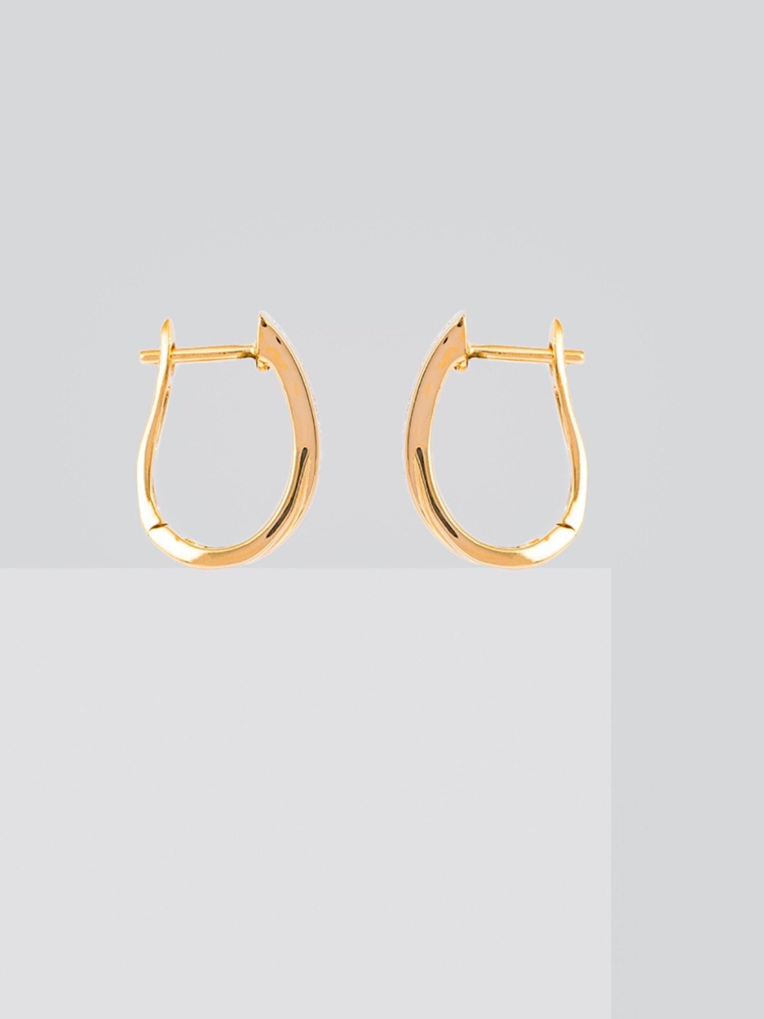 P.C. Chandra Jewellers 18 kt Gold & Diamond Earrings