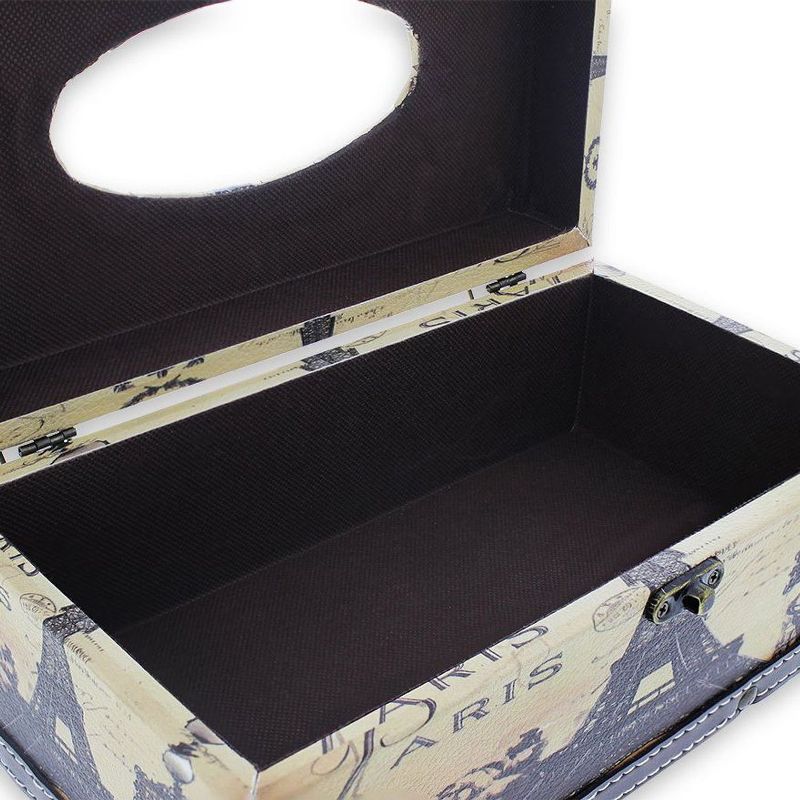 Home Basics  Easy Tear Bamboo Paper Towel Holder with Weighted Base, Natural