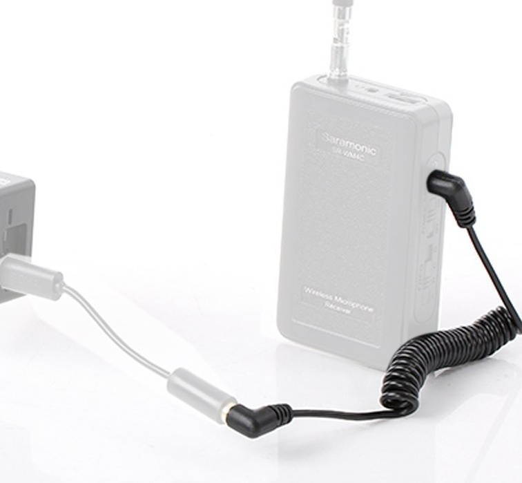 REYTID Replacement Coiled SC7 Cable Compatible with Rode iOS Patch - TRRS to TRS - Microphone / Audio / Lavalier to Smartphone Wire 3.5mm 40cm 15" 0.4m