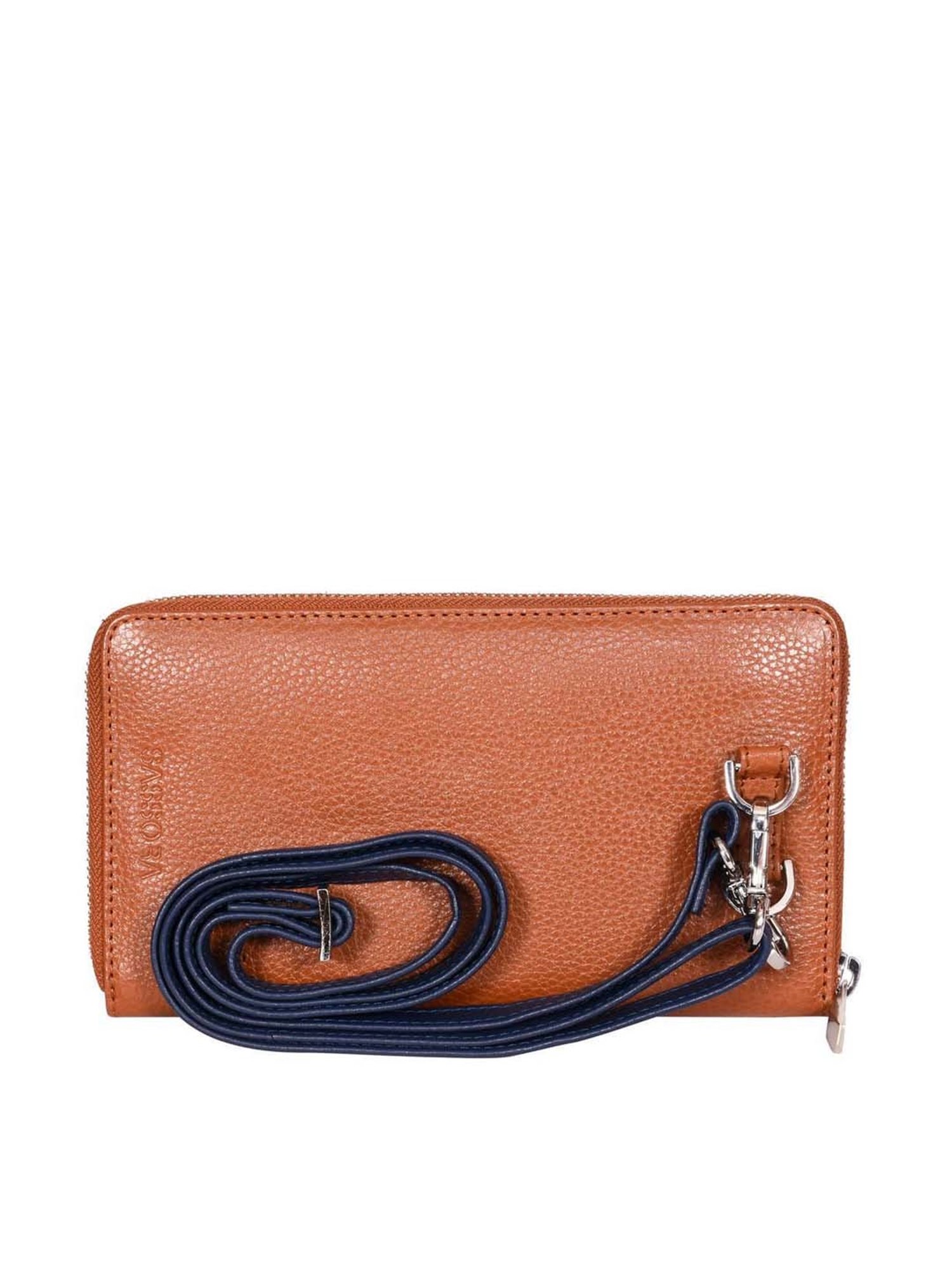 SASSORA Brown Textured Mobile Pouch