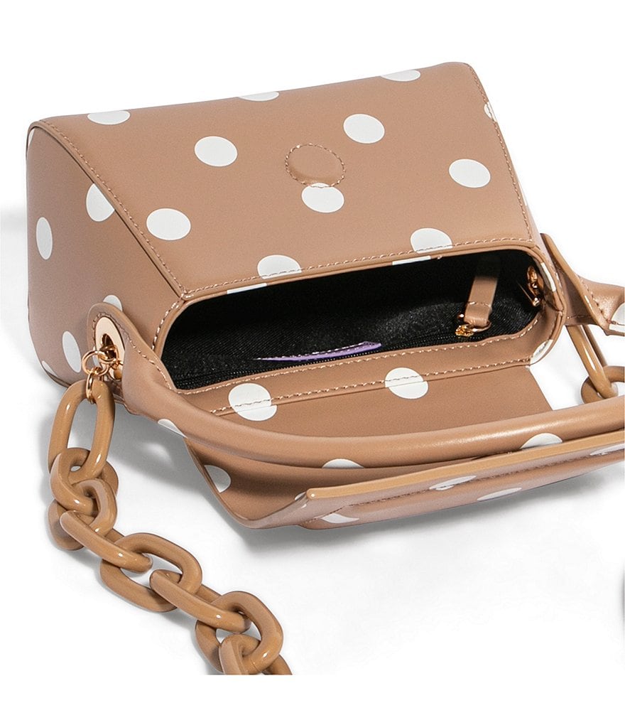 House of Want We Are Chic Polka Dot Vegan Leather Crossbody Bag