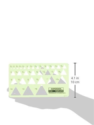 Rapidesign Triangles and Diamonds Template, 1 Each (R51)