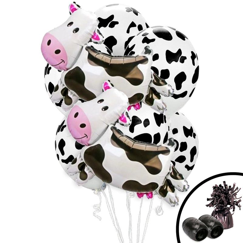 Birthday Express Western Cowboy Cow Jumbo Balloon Kit