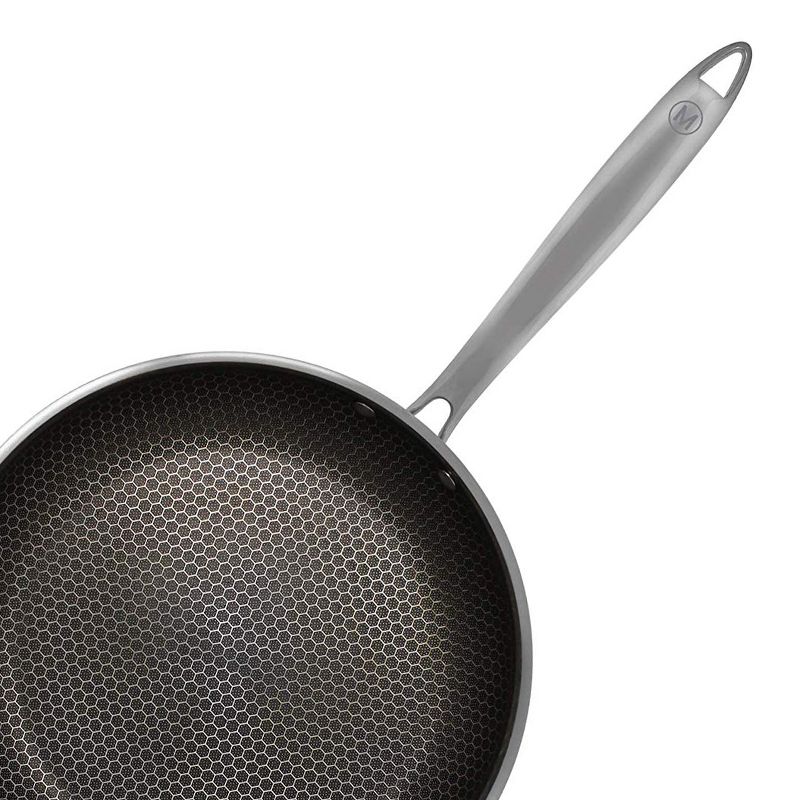 Mealthy 10NONSTICK 10-Inch Stainless Steel Professional-Grade Nonstick Honeycomb 3mm Thick 5 Layer Composite Construction Frying Pan