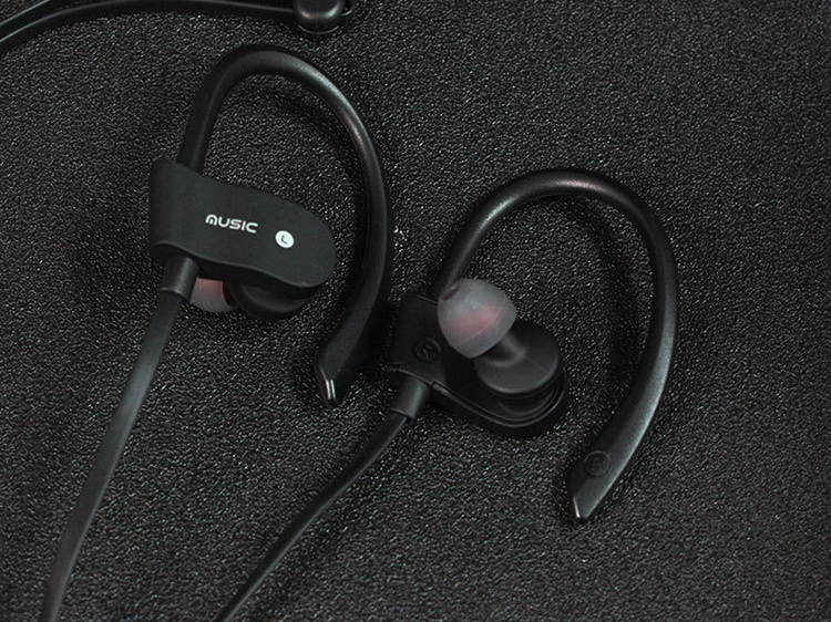 Headphones waterproof HD High Definition Sound Quality noise reduction Noise Isolation Headsets for Laptop, Mac, iPhone and Most Android Phones Black and Red RJ-56S-B