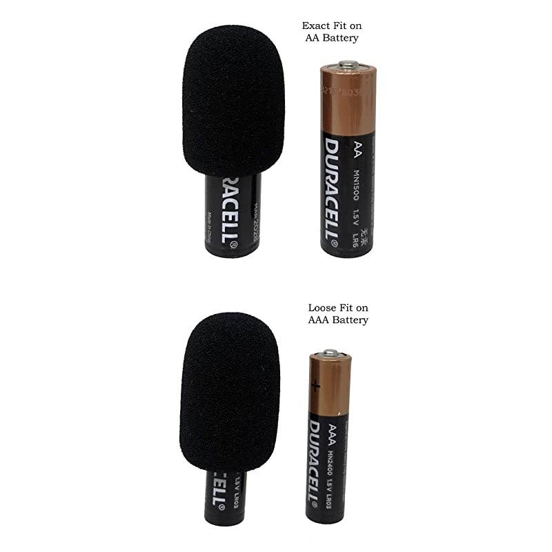 XFFZ5PBLK Lapel Headset Microphone Windscreen Color Black 5Pack