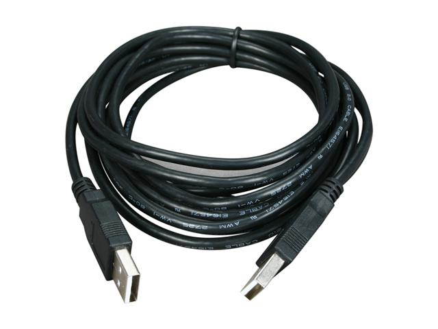 BYTECC USB2-10AA-K USB 2.0 Cable Type A Male to Type A Male Black Color