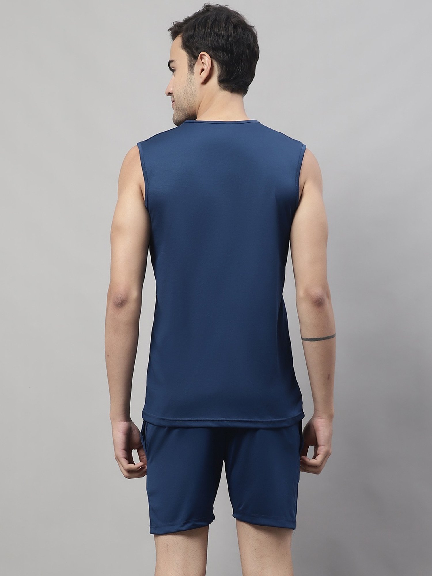 Vimal Jonney Blue & Grey Regular Fit Co-Ord Set Pack Of 2