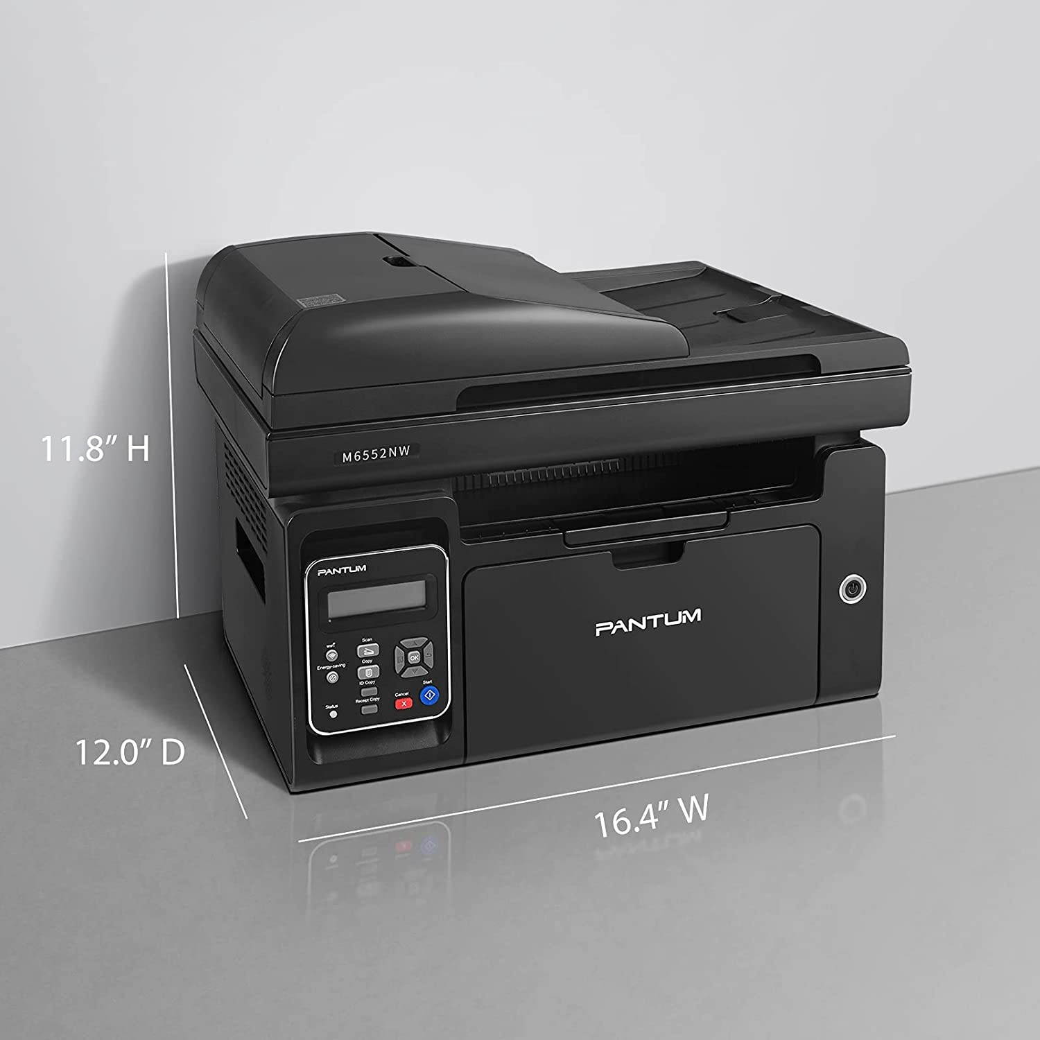 Pantum M6552NW Monochrome Laser Multifunction Printer with Wireless Networking Mobile Printing Large Paper Capacity