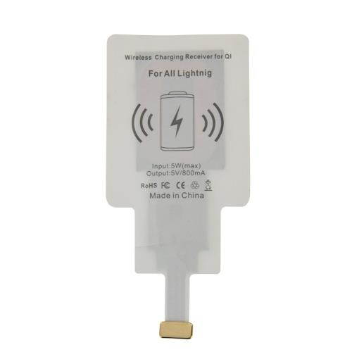 8Pin Wireless Charging Receiver for iPhone 6 Plus / 6 / 5S / 5C / 5 (White)