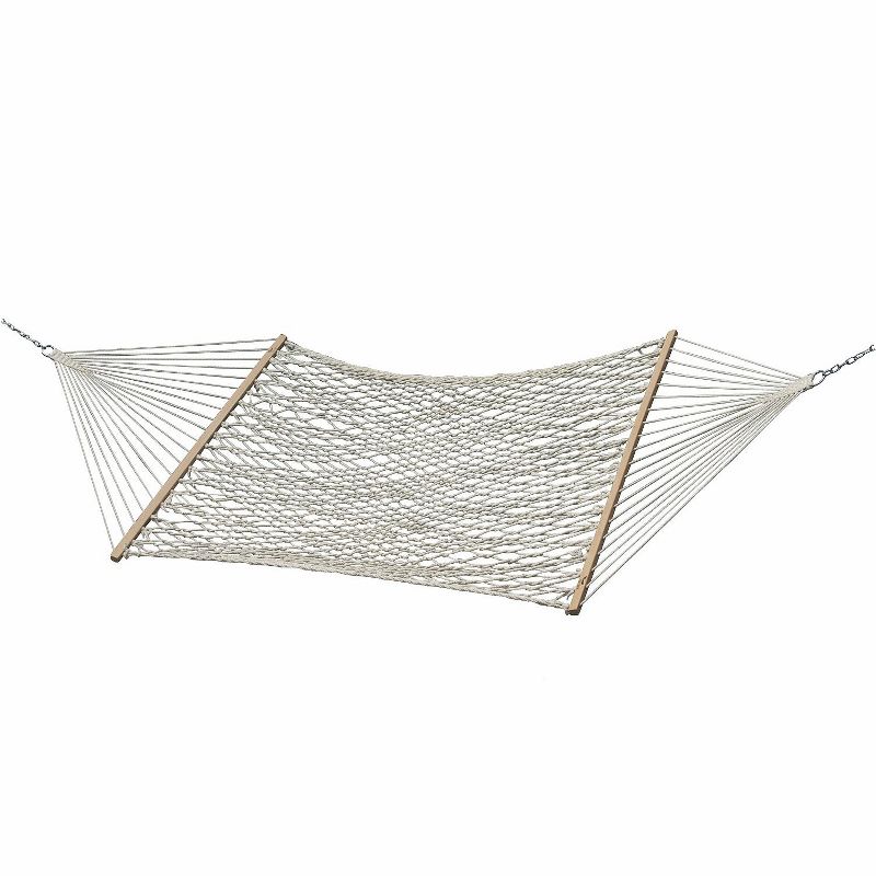 Vivere Double Cotton Rope Hammock in Natural
