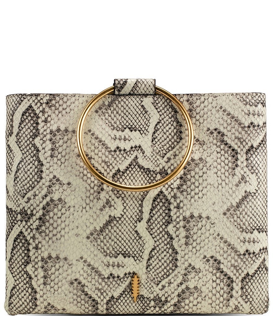 Thacker Le Pouch Snake Ring Handles Crossbody Bag